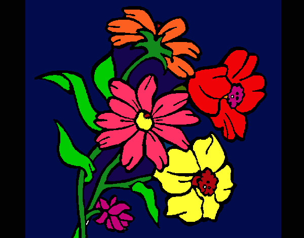 Dibujo Flores pintado por chiguiline