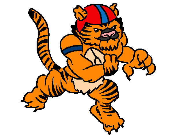 Dibujo Jugador tigre pintado por Moisesrron