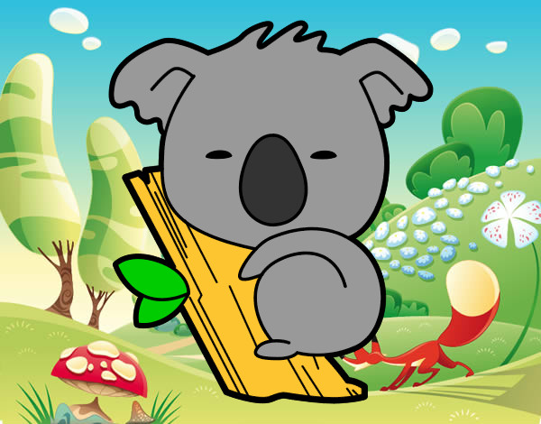 Dibujo Koala bebé pintado por xXMadeXx