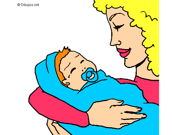 Dibujo Madre con su bebe II pintado por anayrut