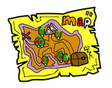 Dibujo Mapa del tesoro pintado por Mafer08