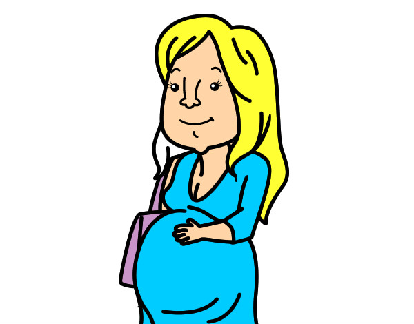 Dibujo Mujer embarazada pintado por anayrut