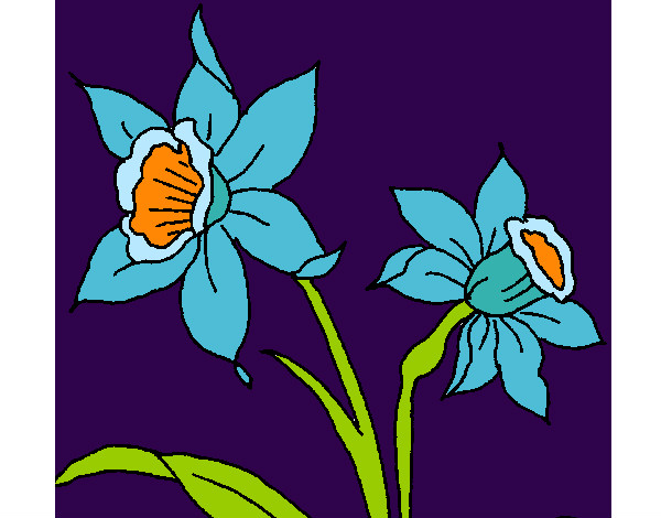 Dibujo Orquídea pintado por chiguiline