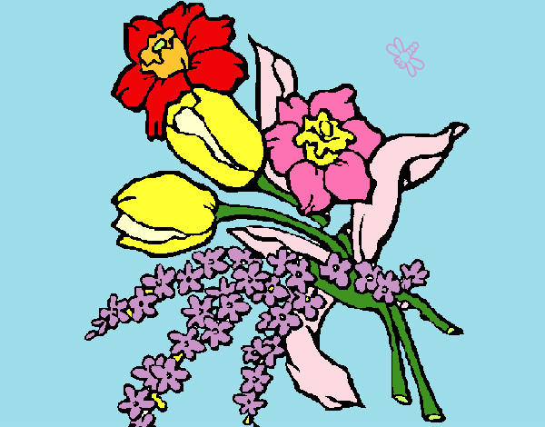 Dibujo Ramo de flores pintado por ardnas