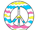 Dibujo Símbolo de la paz pintado por KENDREGUIN