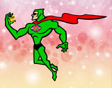 Dibujo Superhéroe poderoso pintado por danielsasa