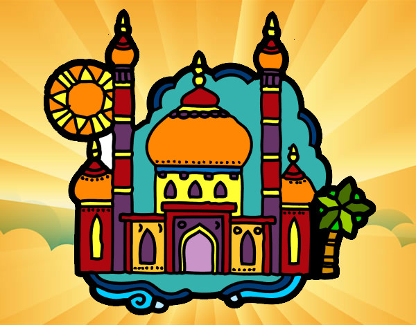 Dibujo Taj Mahal pintado por SARIOLILOP