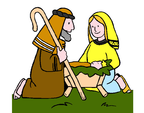 Dibujo Adoran al niño Jesús pintado por Ary13