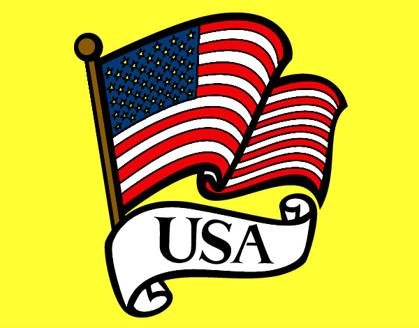 Dibujo Bandera de los Estados Unidos pintado por michele846