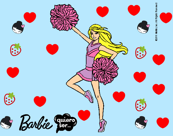 Dibujo Barbie animadora pintado por ARIC
