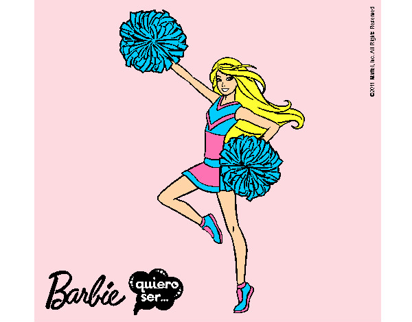 Dibujo Barbie animadora pintado por darely2104