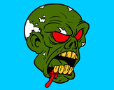 Dibujo Cabeza de zombi pintado por xepicmen