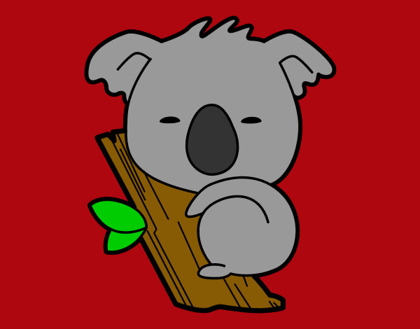 Dibujo Koala bebé pintado por michele846
