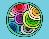 Dibujo Mandala circular pintado por Sofi2014