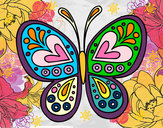 Dibujo Mandala mariposa pintado por 2005mrl7
