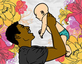 Dibujo Padre y bebé pintado por Maximus_28