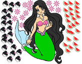 Dibujo Sirenita pintado por ValeriaNic