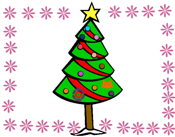 Dibujo Árbol de navidad II pintado por mimomimo
