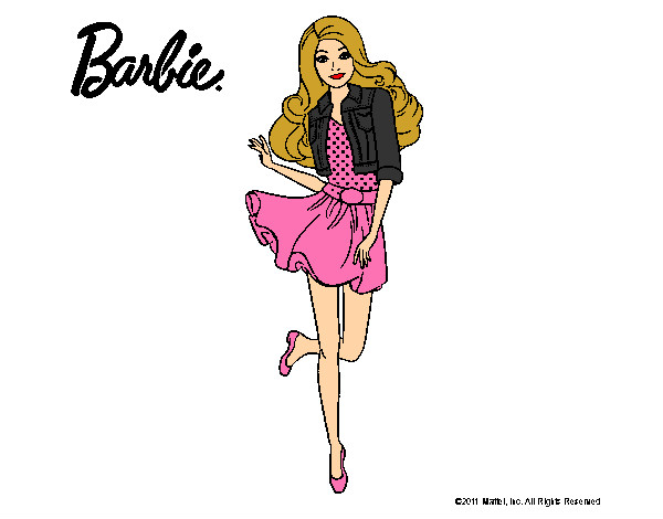 Dibujo Barbie informal pintado por iysdfdffff