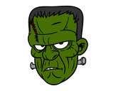 Dibujo Cara de Frankenstein pintado por jesusponga