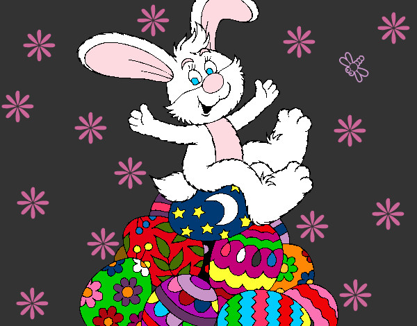 Dibujo Conejo de Pascua pintado por fannitxu