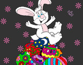 Dibujo Conejo de Pascua pintado por fannitxu