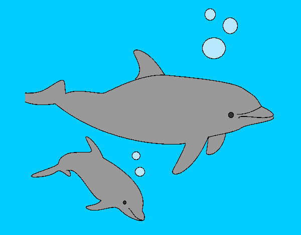 Dibujo Delfines pintado por maiirita 