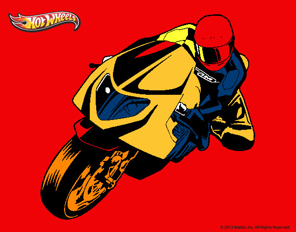 Dibujo Hot Wheels Ducati 1098R pintado por dayanit
