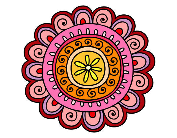 Dibujo Mandala alegre pintado por Martiqt