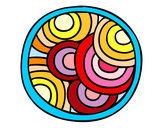 Dibujo Mandala circular pintado por Martiqt