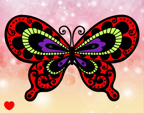 Dibujo Mariposa bonita pintado por giovanana