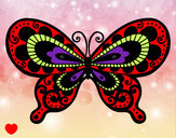 Dibujo Mariposa bonita pintado por giovanana