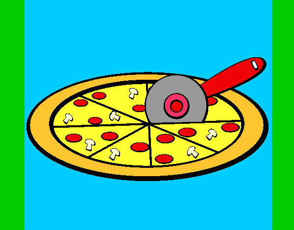 Dibujo Pizza pintado por stefany546