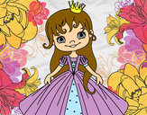 Dibujo Princesita pintado por dine