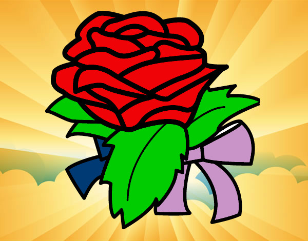 Dibujo Rosa, flor pintado por mikaelit