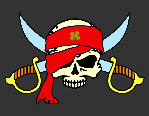 Dibujo Símbolo pirata pintado por MichelleMM