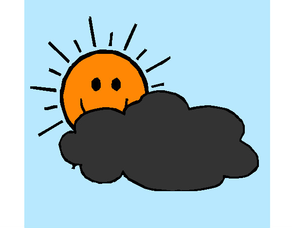 Dibujo Sol y nube pintado por adnesile