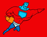 Dibujo Superhéroe grande pintado por josejuan
