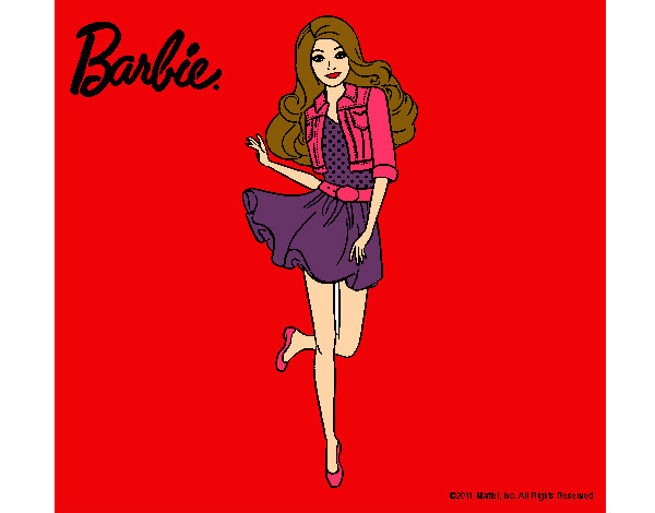 Dibujo Barbie informal pintado por maryoris
