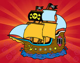 Dibujo Barco pirata pintado por CLEOPATRA4