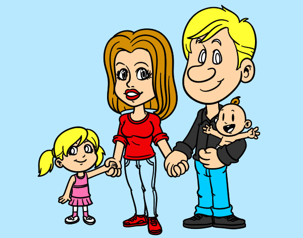 Dibujo Familia feliz pintado por taniaysele