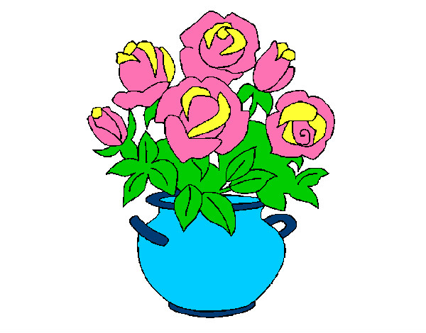 Dibujo Jarrón de flores 1 pintado por adavargas