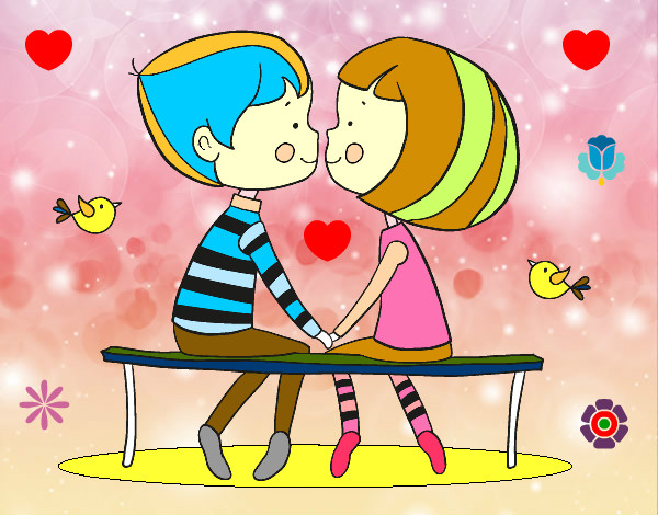 Dibujo Jóvenes enamorados pintado por TAKEN
