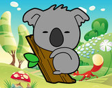 Dibujo Koala bebé pintado por cleo00