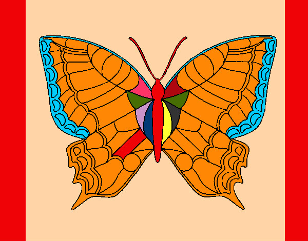 Dibujo Mariposa 16 pintado por lola14