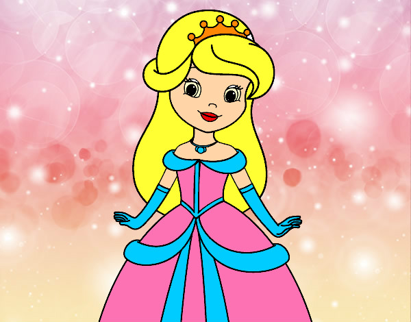 Dibujo Princesa bella pintado por Saalvador