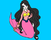 Dibujo Sirenita pintado por ayaita