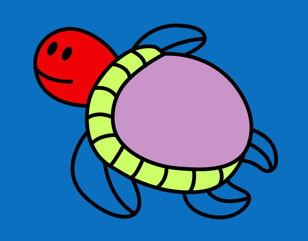 Dibujo Tortuga nadando pintado por Megara24