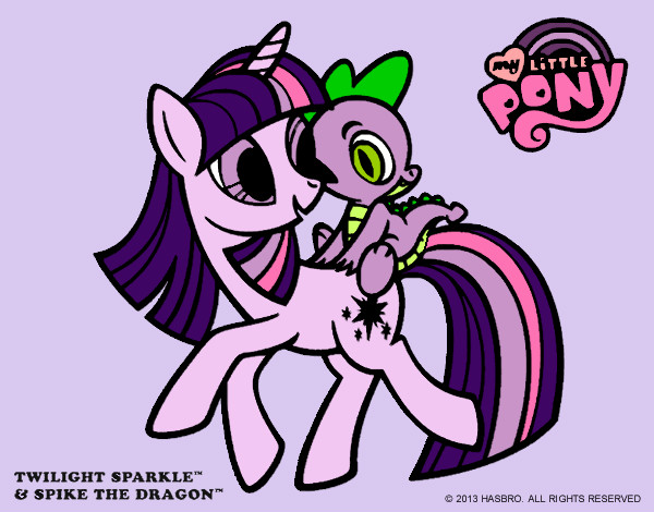Twilight Sparkle y Spike De My Little Pony