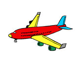 Dibujo Avión de pasajeros pintado por 46252414